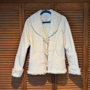 White House Black Market Faux Shearling Coat